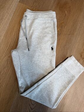 Polo Ralph Lauren Light Gray Double-knit Joggers